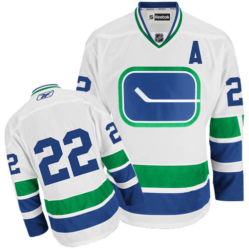 Brand Vancouver Canucks 22 Daniel Sedin 40th Anniversary White NHL Hockey Jersey